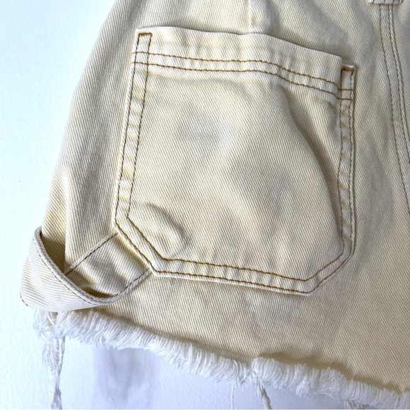 PacSun Yellow Bleached Festival Jean Shorts - Picture 5 of 6